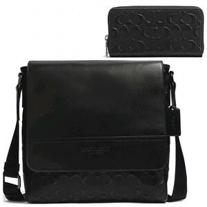 ✅ Coach 2 Set Bag Wallet NWT Signature leather Shoulder Laptop Computer bag